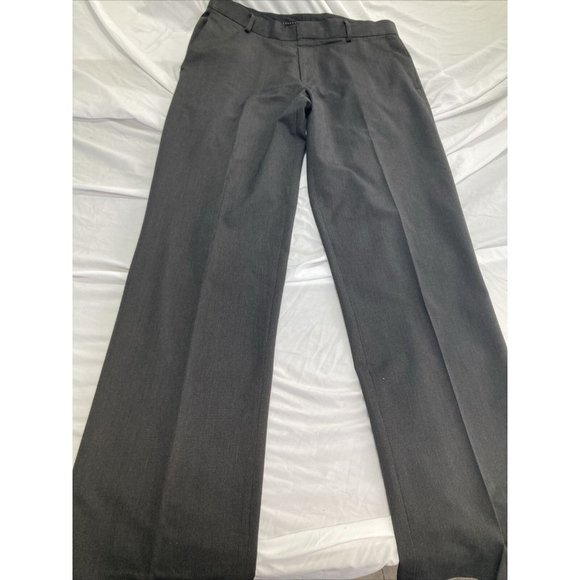 Dockers D2 Straight Fit Grey Black  Pants Men's 34x34 Pleated Dress Pants - Picture 1 of 6
